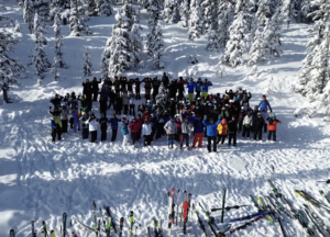 Gruppenfoto aus dem Skischullandheim
